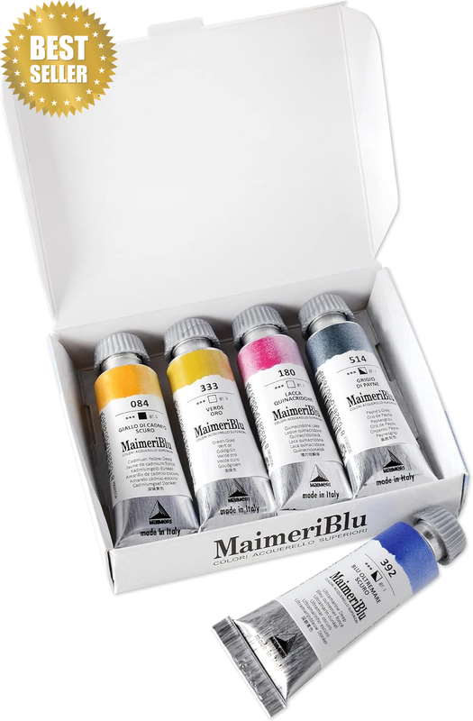 Blu Artist Watercolor Set, 12 Ml (5 Tubes)