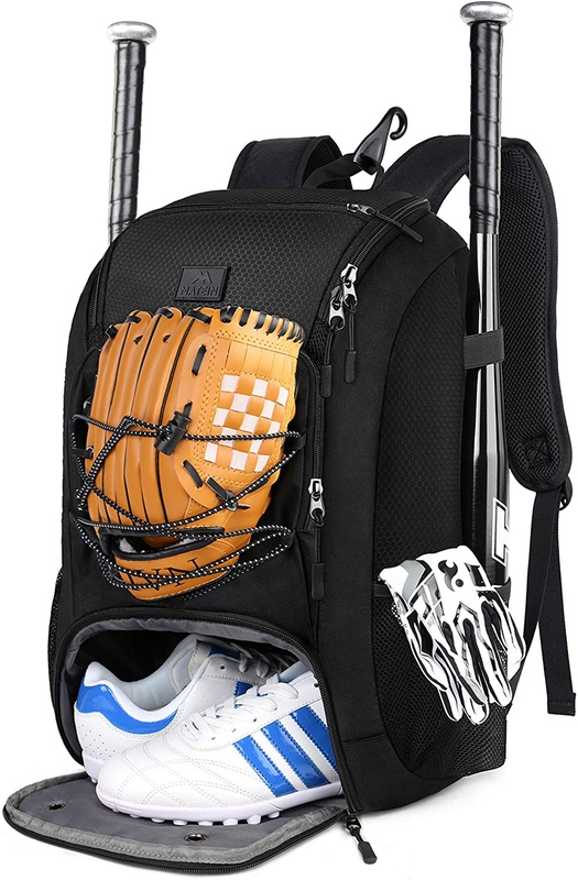 Baseball Backpack Softball Bat Bag with Shoes Compartment for Youth Boys Adult