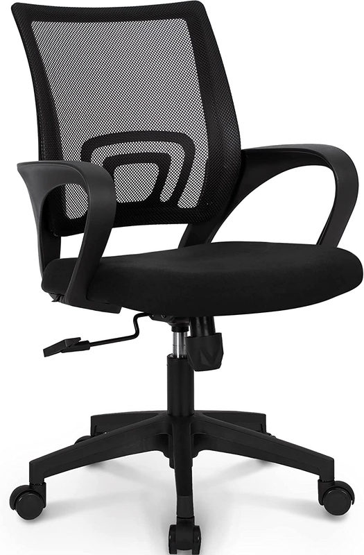 Office Computer Desk Chair Gaming-ergonomic Mid Back Cushion Lumbar