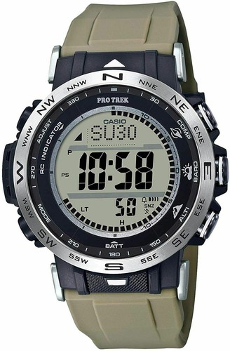 Pre-owned Casio Pro Trek Prw-30-5jf Solar Radio Men's Watch In Box