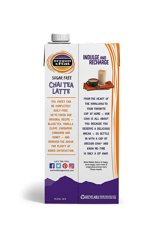 Oregon Chai Sugar Free Chai Tea Latte Concentrate 32 Ounce (Pack of 6)