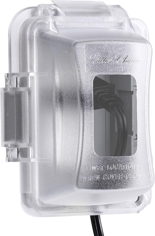 Bates- Weatherproof Electrical Outlet Cover, 1-Gang, Outdoor Outlet Cover Weathe