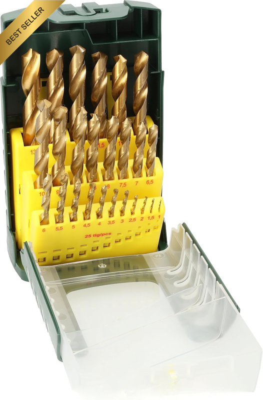 2607017154 Metal Drill Bit-Set Hss-Tin 25 Pcs