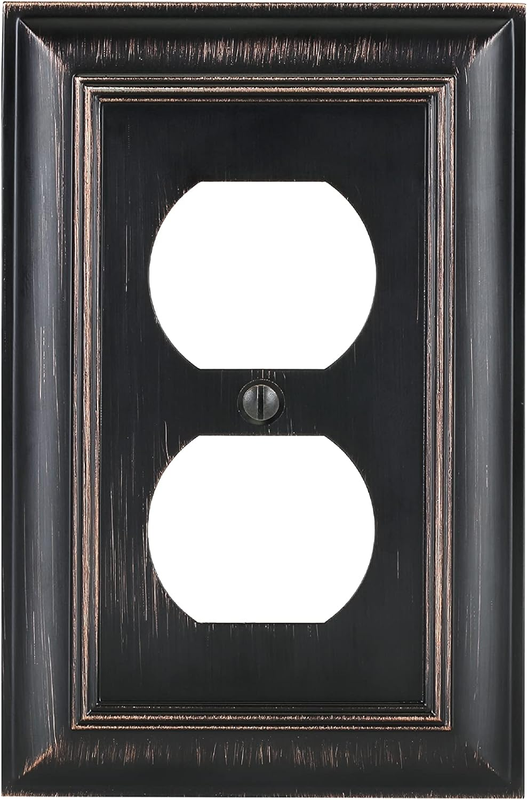 Bates- Duplex Outlet Cover, Bronze, Outlet Covers, Bronze Ou