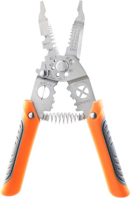8PSC Wire Stripper Cutter  Stainless Steel Wire Stripping Tool, Multi-Function H