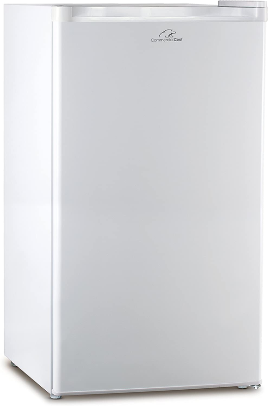 CCR32W Compact Single Door Refrigerator and Freezer, 3.2 Cu. Ft. Mini Fridge, Wh