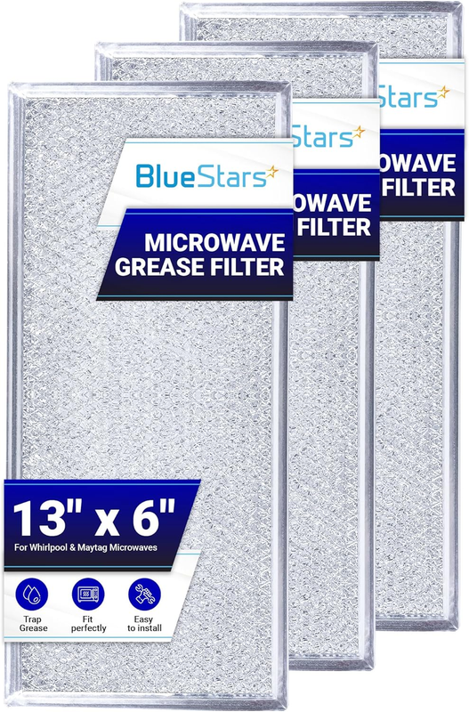 W10208631A Microwave Grease Filter Replacement Part - Compatible with Whirlpool