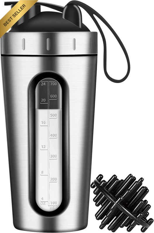 Protein Shaker Bottle, 28Oz Shaker Bottles for Protein Mixes and Pre Workout, Pr