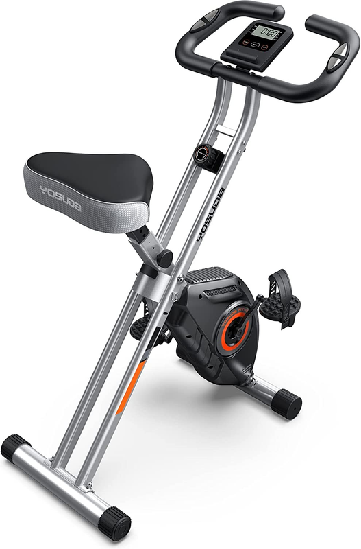 YOSUDA Folding Exercise Bike - 3 in 1 Upright Indoor Cycling Bike and Recumbent