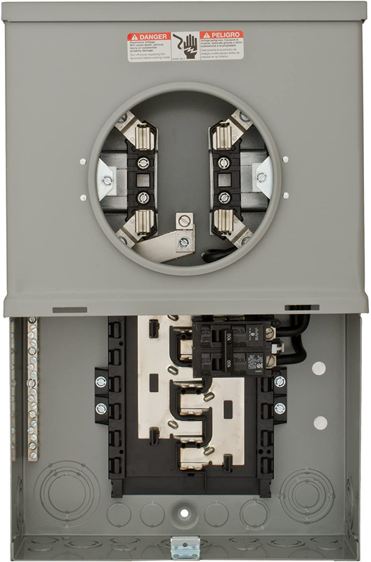 MC1020B1100S 10 Space 20 Circuit 100-Amp Surface Mount Meter Load Center Combina