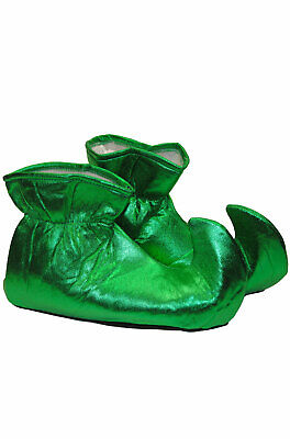 Cloth Elf Shoes Santa Costume Accessory (Green)