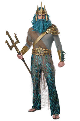 Brand New Poseidon/Neptune, God of the Sea Adult Costume
