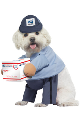 US Mail Carrier Pup USPS Mail Man Pet Dog Costume