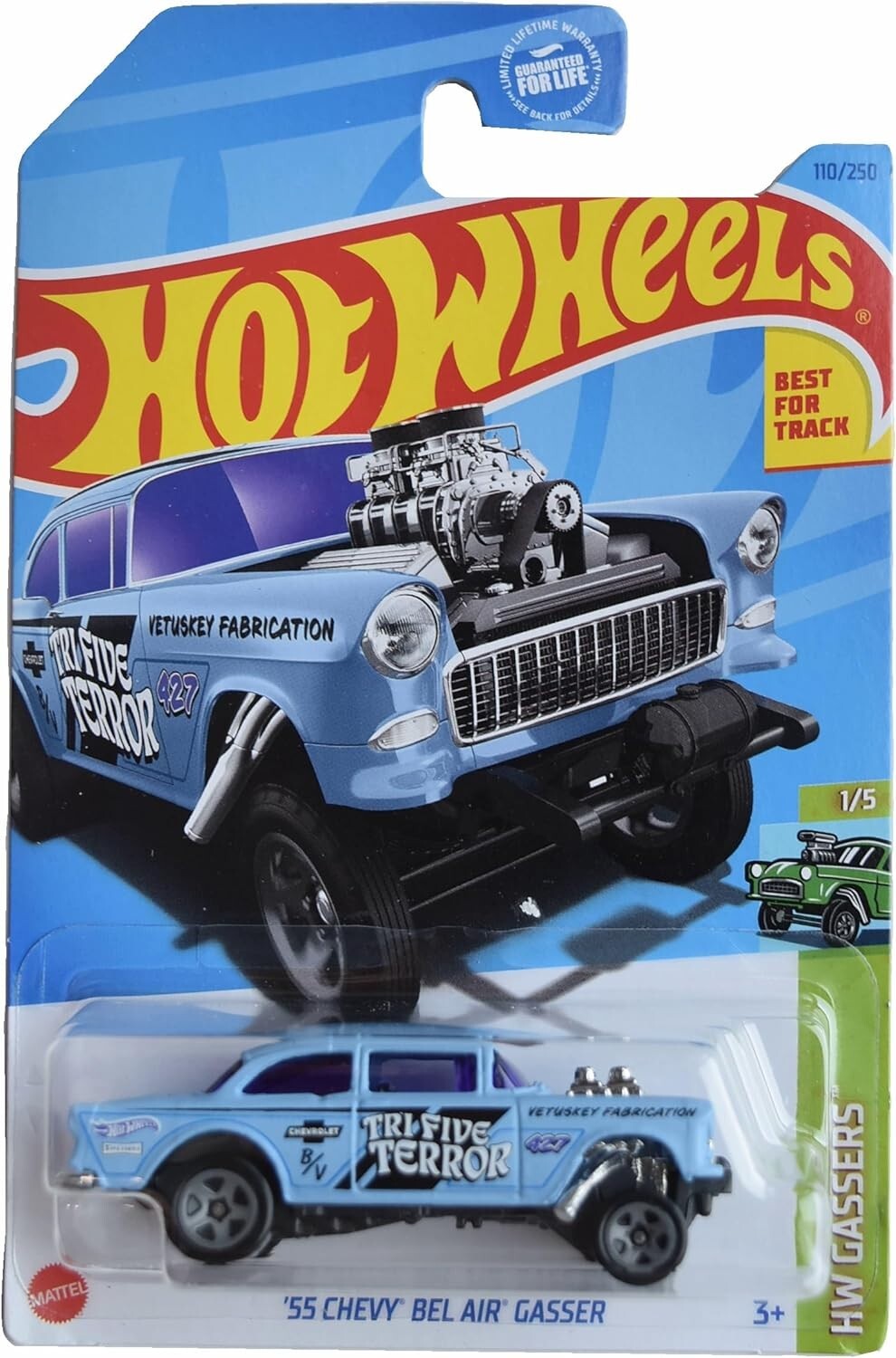 マッドホイール '55 CHEVY BEL AIR GASSER 55 CHEVY BEL AIR GASSER “TRIASSIC-FIVE” のレビュー！Vettyの