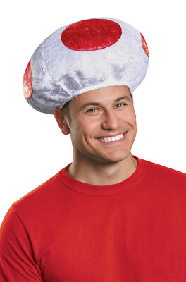 Super Mario Brothers Mushroom Adult Hat (Red)