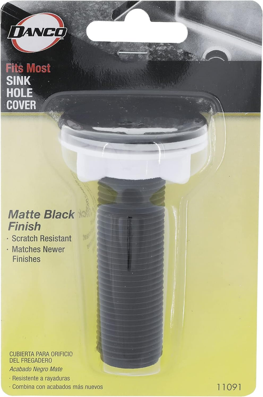 11091 Sink Hole Cover, No Size, Matte Black