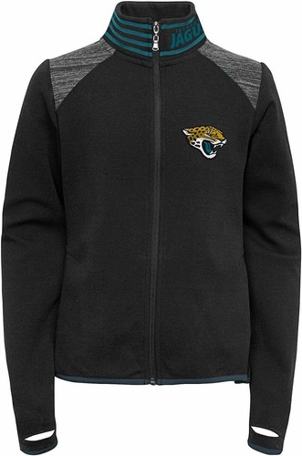 Outerstuff Футбольная молодежная куртка NFL для девочек Jacksonville Jaguars Авиатор с полной молнией