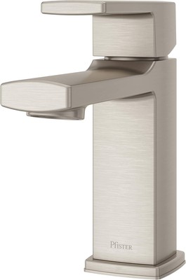 Pfister Deckard Sink Faucet, Single Handle, Brushed Nickel, LG42DAPK