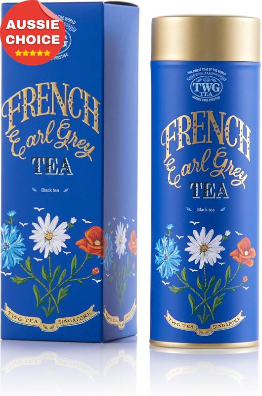 French Earl Grey Black Tea Bergamot Blue Cornflowers Gift Set 100g Tin