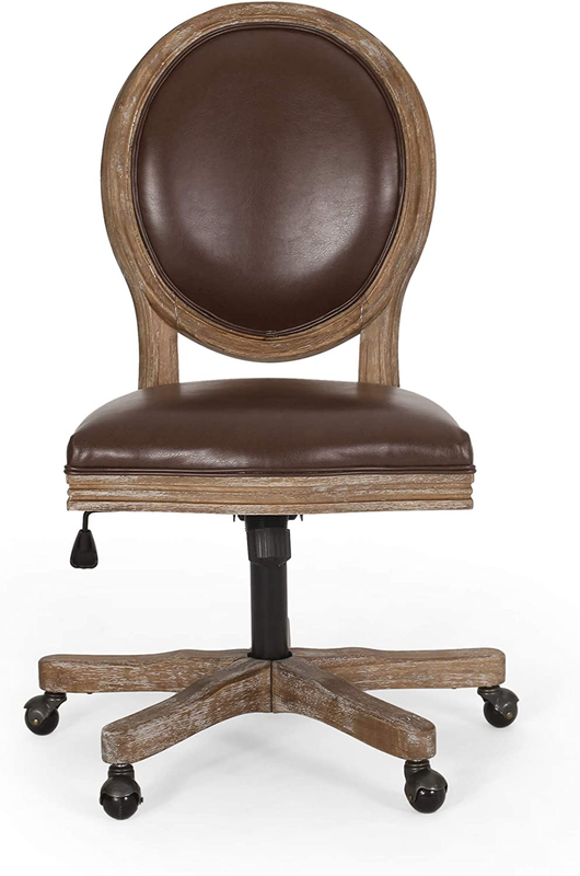 Pishkin Office Chair, Dark Brown + Natural