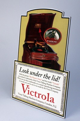 Victor Talking Machine Victrola Vv X A Serial 391440 Id Plate Tag