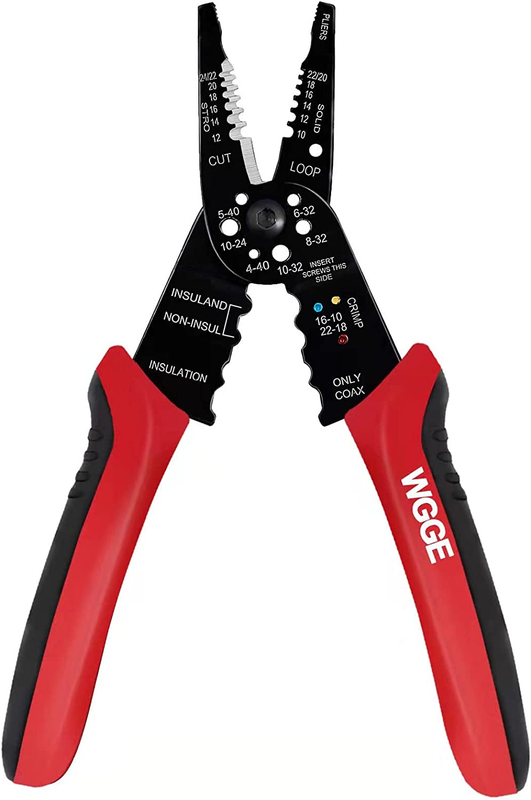 WG-015 Professional 8-inch Wire Stripper/Wire Crimping Tool, Wire Cutter, Wire C