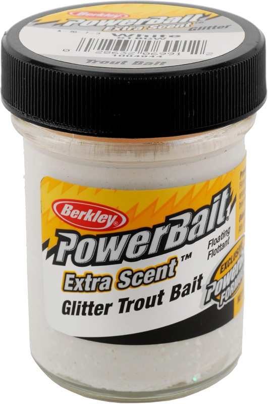 Berkley Powerbait Glitter Trout Bait White Dough Bait 1.75 Oz ...