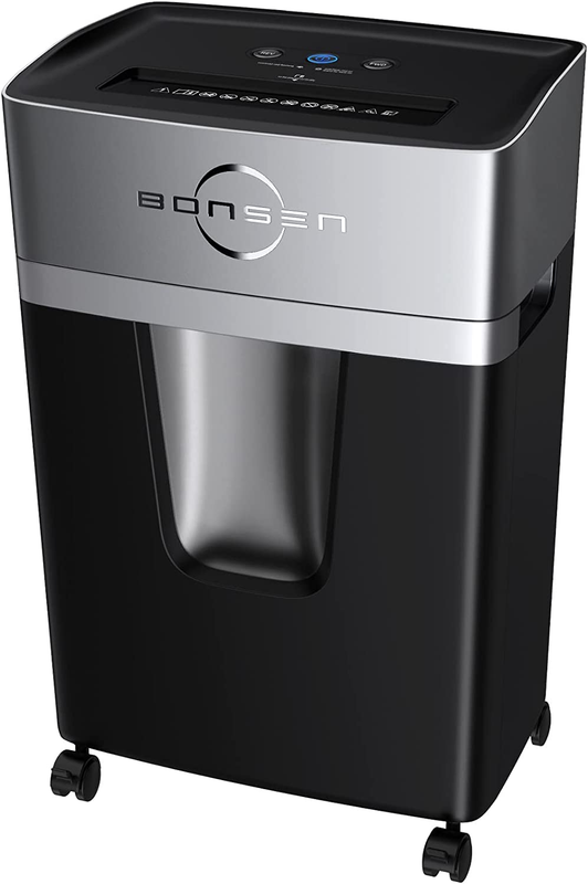 10-Sheet Micro-Cut Paper Shredder 5.3 gal., Super Quiet, P-5/50Db Security Level