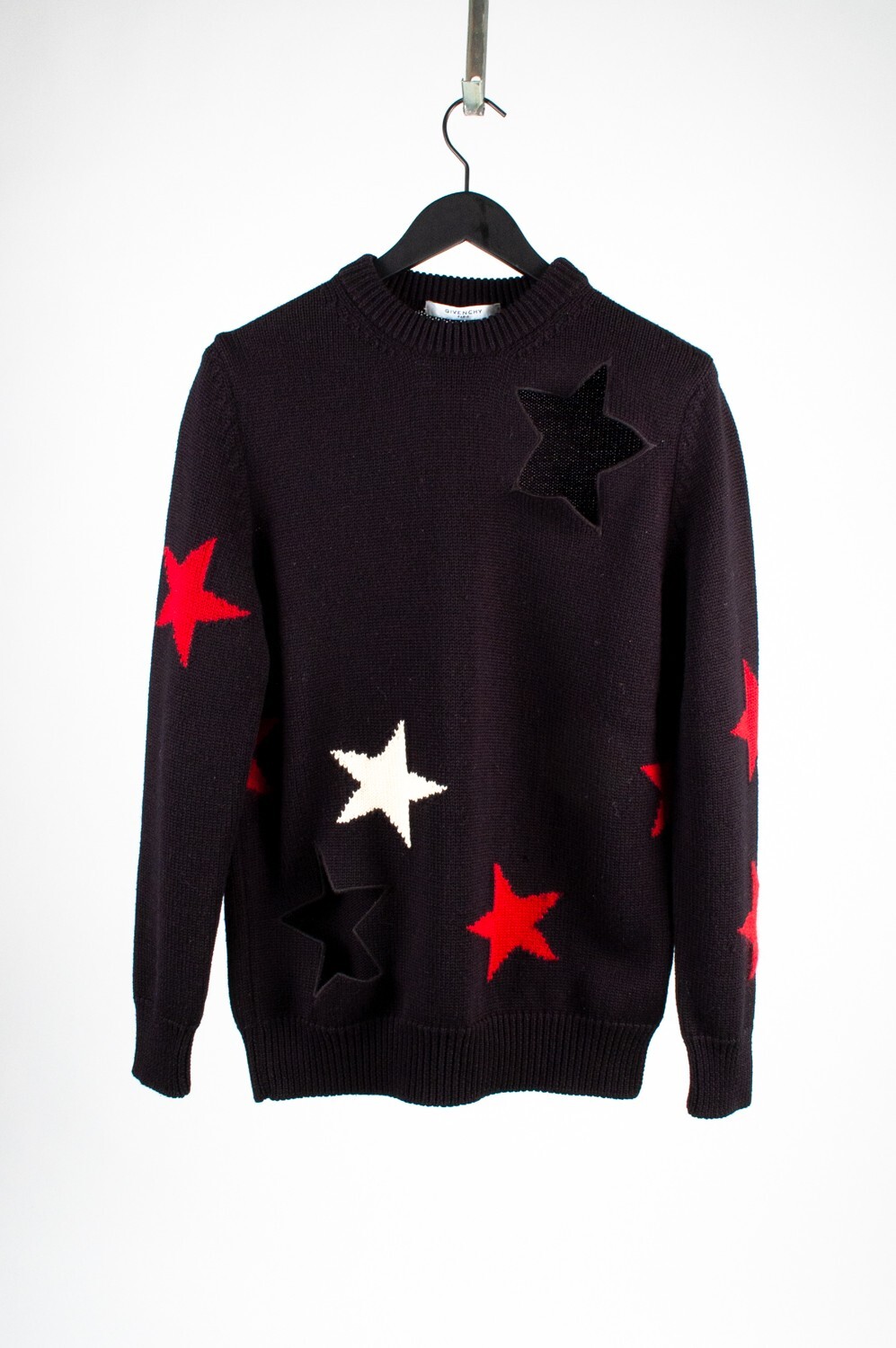 【GIVENCHY】切り抜きスターニット Givenchy Paris Men Sweater AW17 Knit Stars Part Cut-out