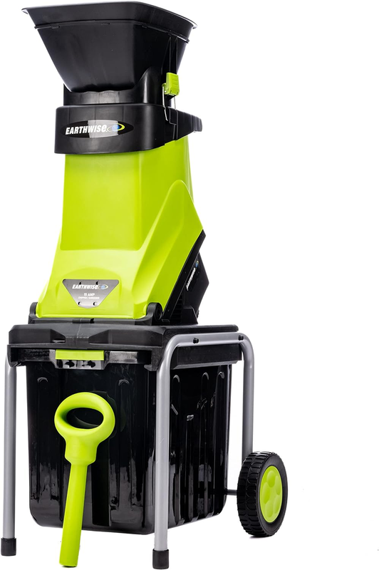 Corded Electric Chipper/Shredder 15-Amp 1.75" Branch Capacity 1.2 Bushel Bin