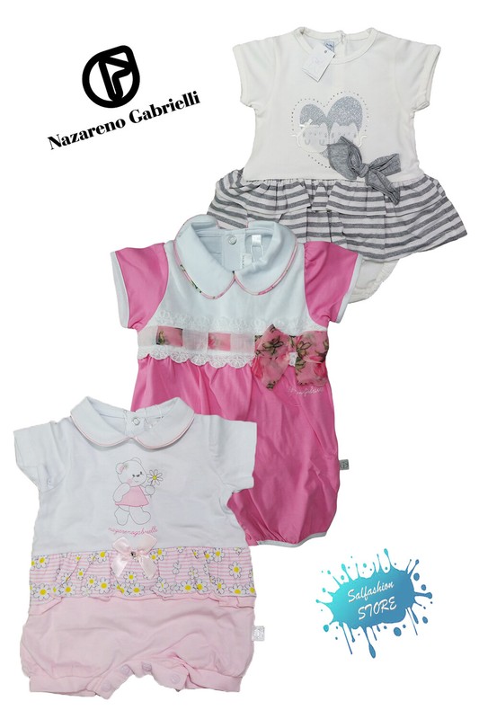 Combinaisons Courtes Pour Nouveau-NÃ©S 100% Coton Nazareno Gabrielli
