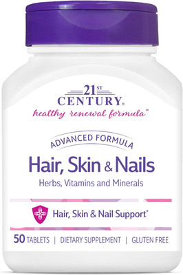 Hair, Skin and Nails Advanced Formula Caplets, 50 Count