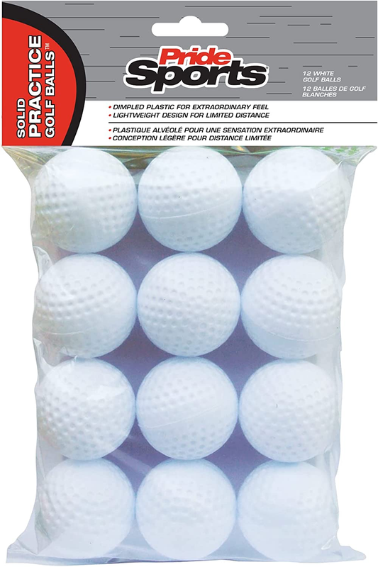 12 Pack Whiffle Golf Balls Indoor Outdoor Hollow Practice Plastic Club Training