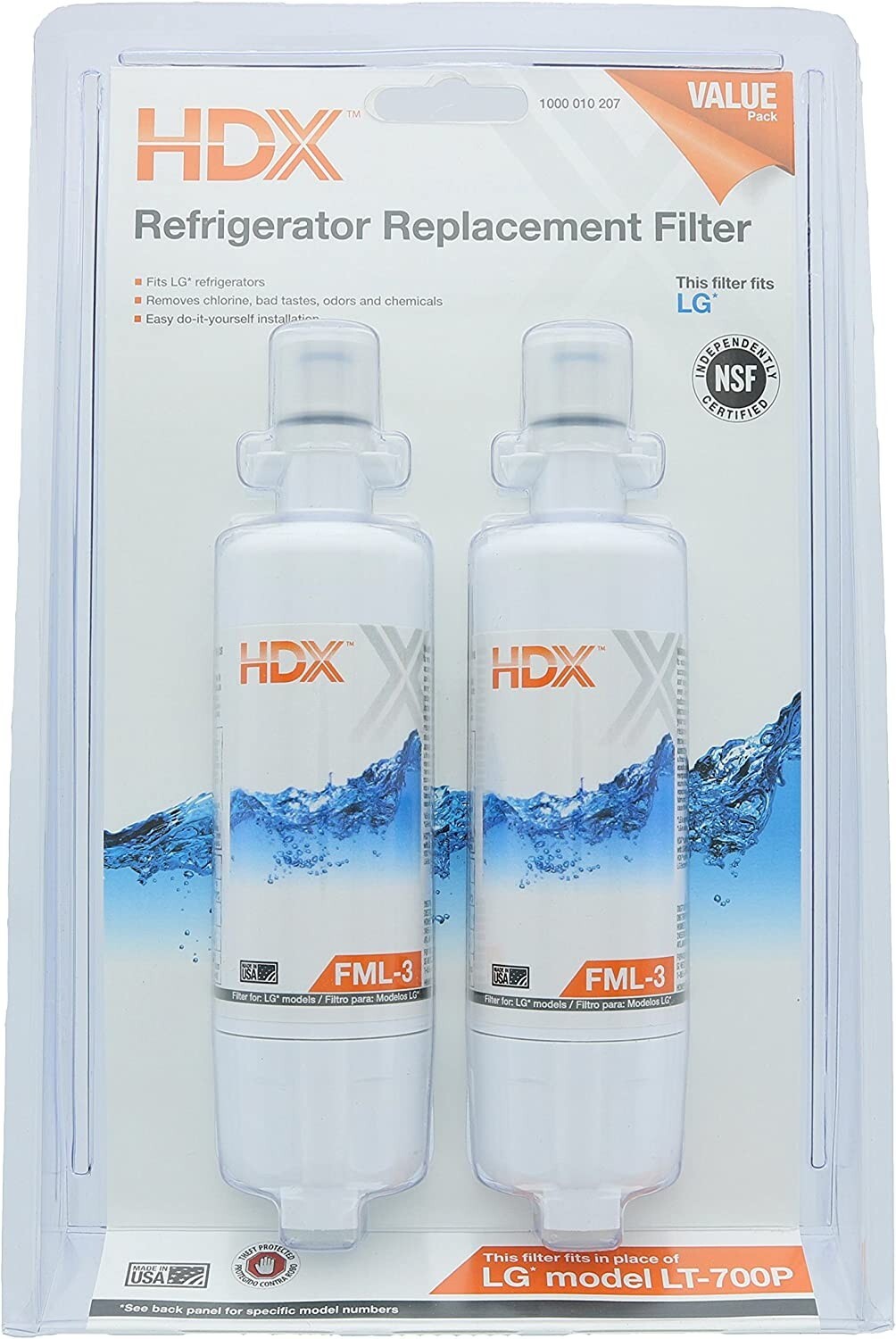 HDX FML-3 Refrigerator Replacement Filter