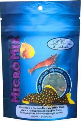 Micro Mix - Sinking Blended Diet for Snails, Shrimp & 1.5 Ounce (Pack of 1) 