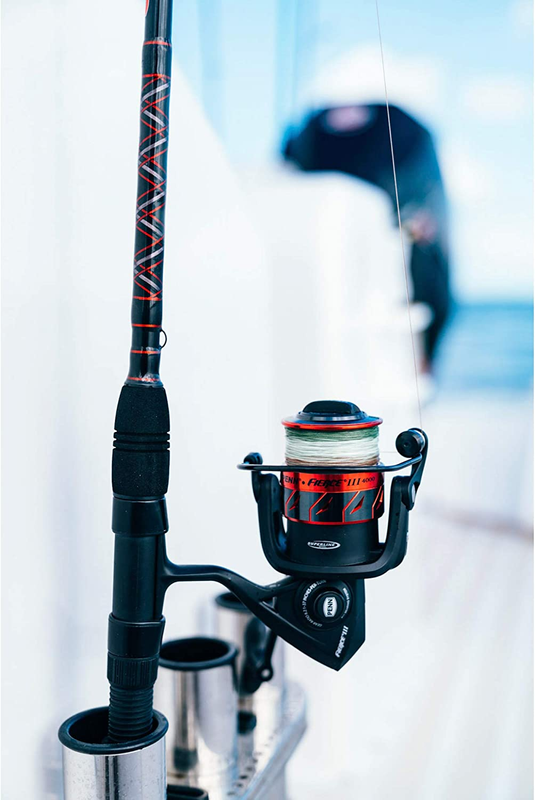 Fierce III Spinning Inshore Fishing Reel, Size 2000, Right/Left Handle Position,