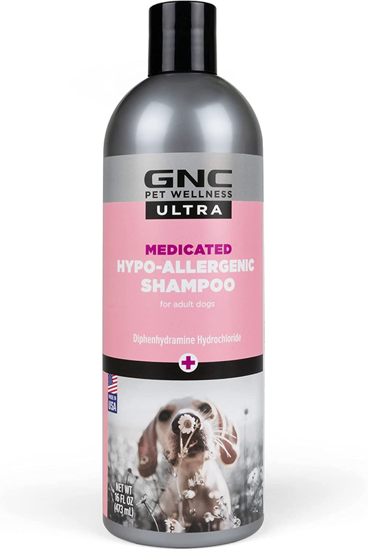 GNC Ultra Medicated Hypo-Allergenic Shampoo 16Oz | Medicated Relief Shampoo New