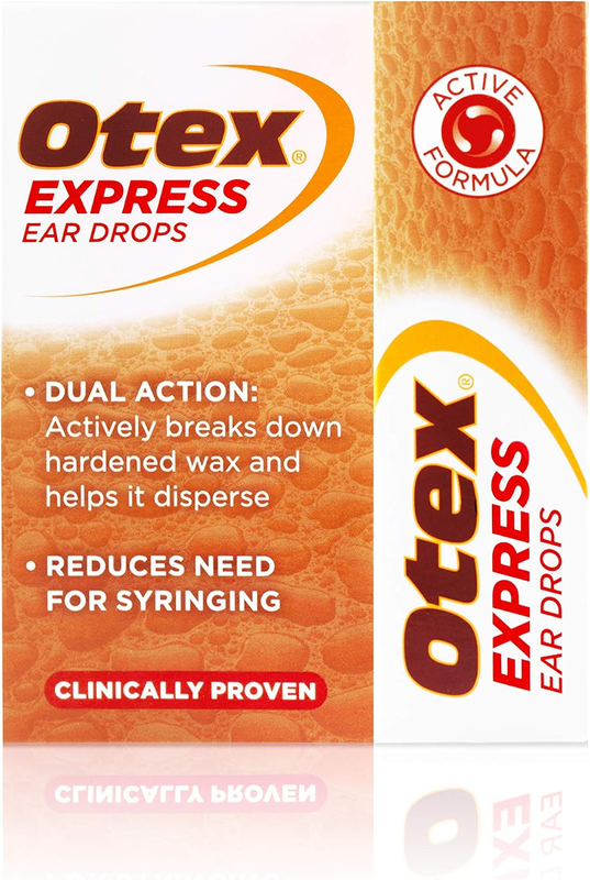 Otex Express Ear Drops for Effective Ear Wax Removal, Clinically Proven