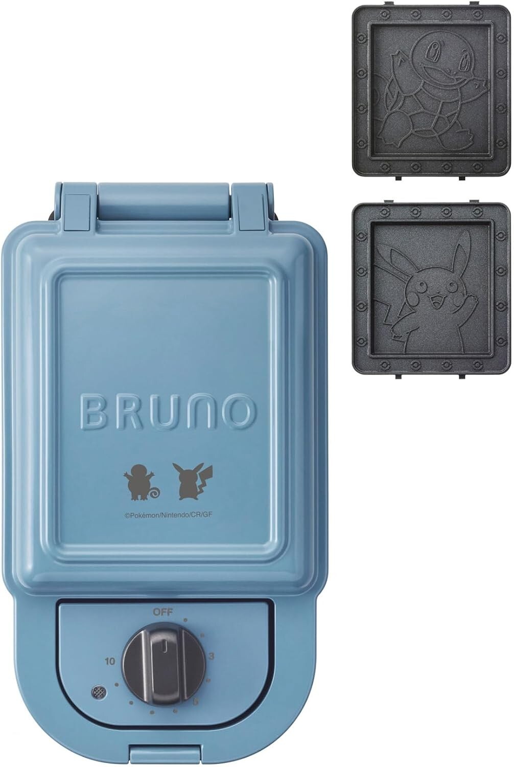 ポケモン　BRUNO Pokemon x BRUNO Hot Sandwich Maker Single Blue Pokemon