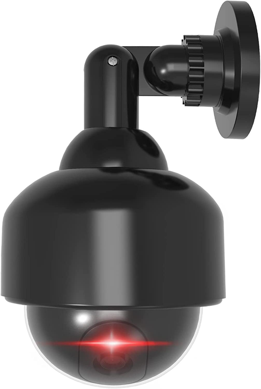 WALI Dummy Fake Security Dome Camera with 1 Flashing Red LED Light and Security