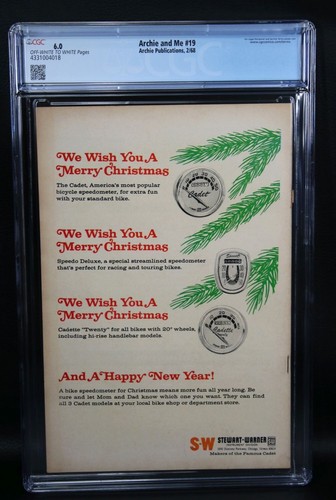 Archie and Me #19 CGC 6.0 OW/W Feb, 1968 "By the Numbers"! Archie Comics