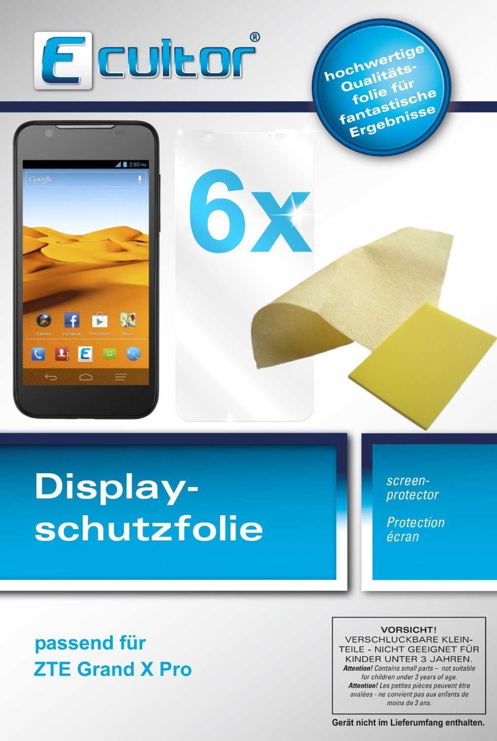 Dipos - 2x Pellicola Protettiva Compatibile Con Zte Axon 10s Pro Pellicola Di Protezione Cristallo 4051837487799