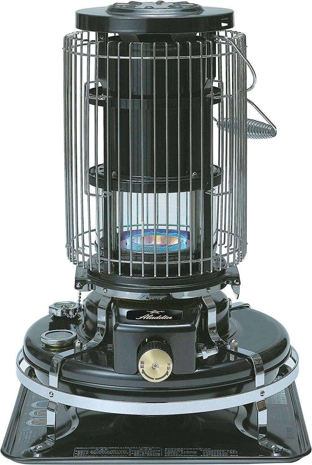 Aladdin BF3912-K Kerosene Oil Heater Blue Flame Black Made Aladdin BF3912-K Kerosene Oil Heater Blue Flame Black Made