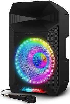 ION Audio Total PA Live High-Power Bluetooth Speaker Wide Sound & Light - OB