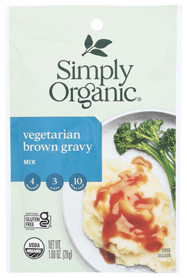 Vegetarian Brown Gravy Mix, Certified Organic, Vegetarian, Gluten-Free | 1 Oz
