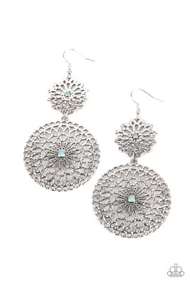 Paparazzi Garden Mantra - Blue - Earrings