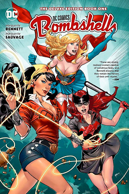 DC Bombshells Vol. 1: Deluxe Edition by Marguerite Bennett (2018, DC Hardcover)