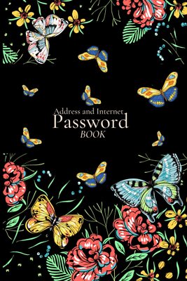 Address and Internet Password Book: Premium Password Organizer Logbook Notebook