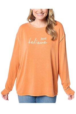 Studio Park x Kerstin Lindquist Affirmations Knit Top Burnt Orange