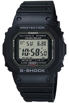 CASIO CASIO G-SHOCK GW-5000U-1JF BLACK SOLAR RADIO DIGITAL MEN'S WATCH WITH BOX